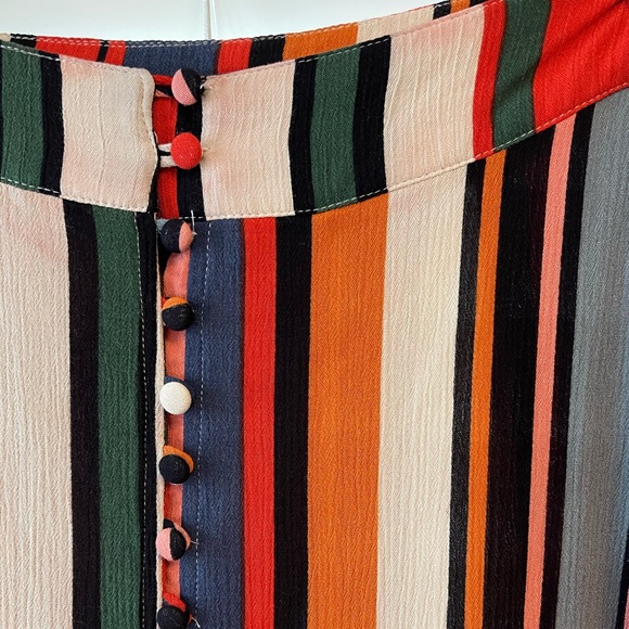 VICI Multicoloured Faux Button up Maxi Skirt - Picture 4 of 7
